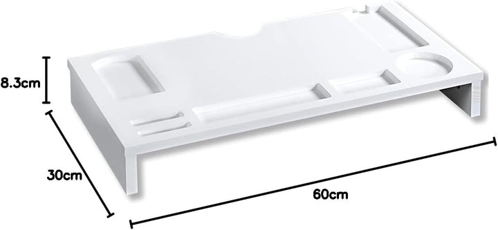 Kesper | Schreibtisch-Organizer & Monitorständer, Material: Spanplatte, Masse: B: 60 x H: 8,5 x T: 3