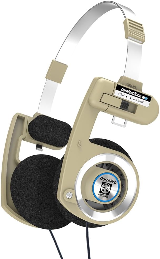 Koss Porta Pro Limited Edition Rhythm beige Kopfhörer mit Mikrofon, Lautstärkeregler, und Fernbedien