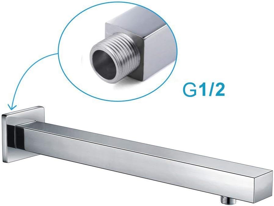 Rainsworth 400 MM Messing Brausearm Wandarm Duscharm für Duschkopf, Halter von Regendusche Regendusc