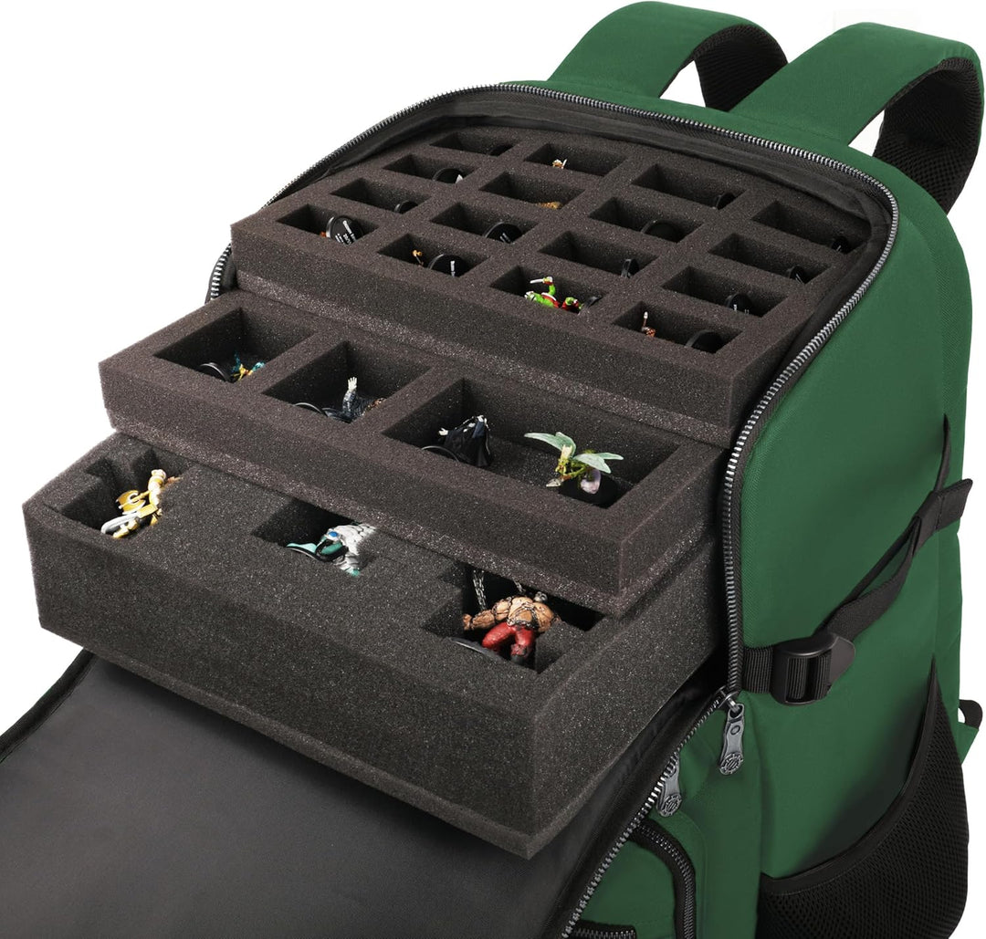 ENHANCE DnD Rucksack RPG DM Tasche für Dungeon and Dragons, Reisen DnD Taschen Organizer für 6–8 auf