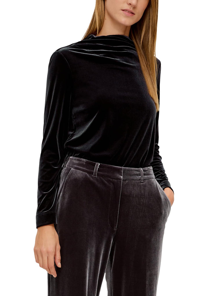 s.Oliver BLACK LABEL Damen Samt Sweatshirt 38 9999, 38 9999