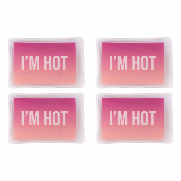 Fisura- Handwärmer Wiederverwendbarer Mini Taschenwärmer mit Gel Hot, 4 Einheiten, Hot, 4 Einheiten