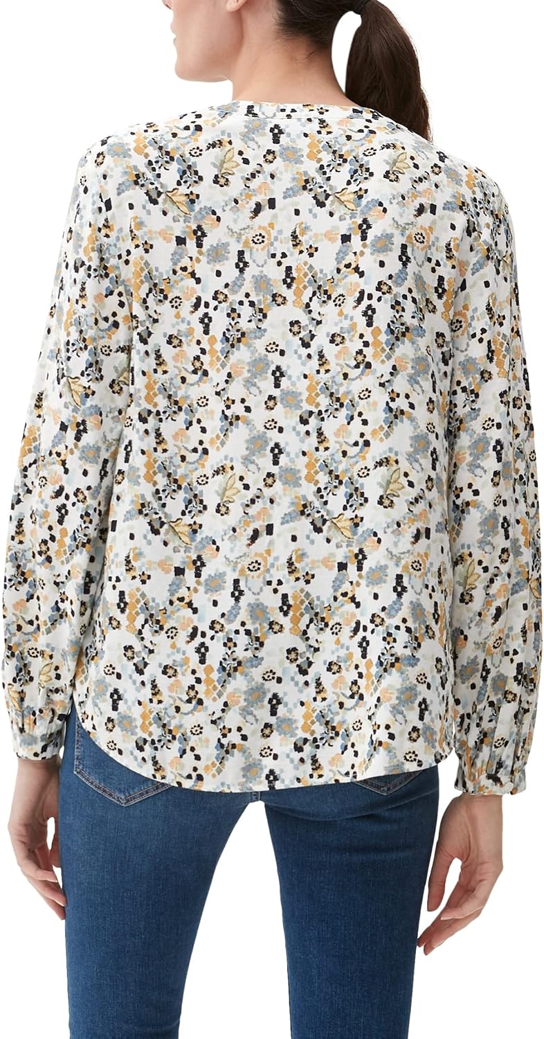 s.Oliver Damen Bluse Langarm 2128312 Bluse Langarm 32 Weiss, 32 Weiss