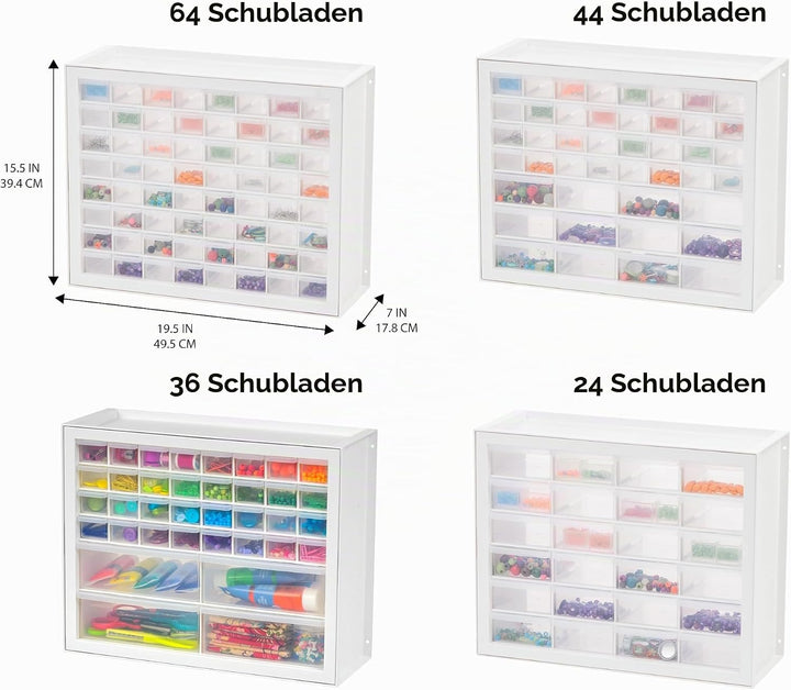 IRIS USA Craft Schrankaufbewahrung, Schrauben-Organizer, Hardware-Aufbewahrungs-Organizer, Schrank m