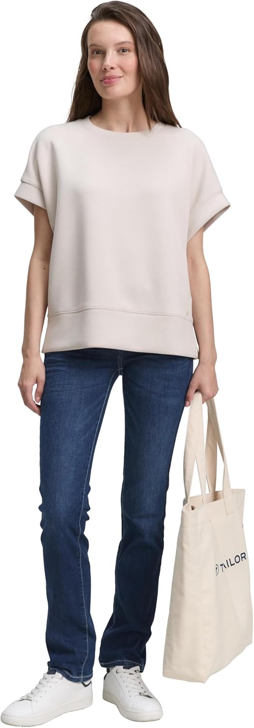 TOM TAILOR Women's Alexa Straight Jeans 26W / 32L 10282 - Dark Stone Wash Denim, 26W / 32L 10282 - D