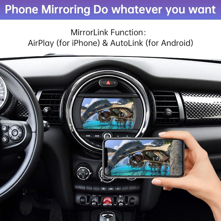 Road Top Wireless Carplay Android Auto für BMW Mini Cooper One Hatch Clubman F55 F56 F54 F57 NBT Sys