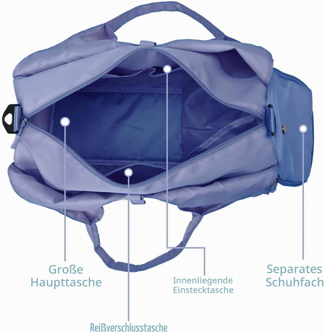 Gym Yoga Bag Damen Yogatasche Gross Workout-Tanz-Tragetasche,Sporttasche für Damen,Sport-Reisetasche