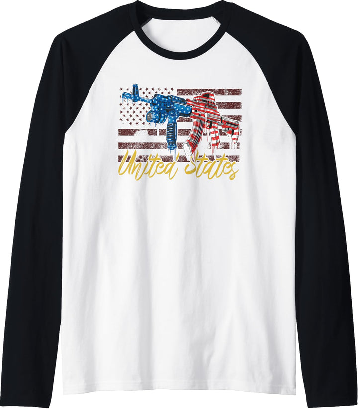 Amerika Flaggen USA Raglan