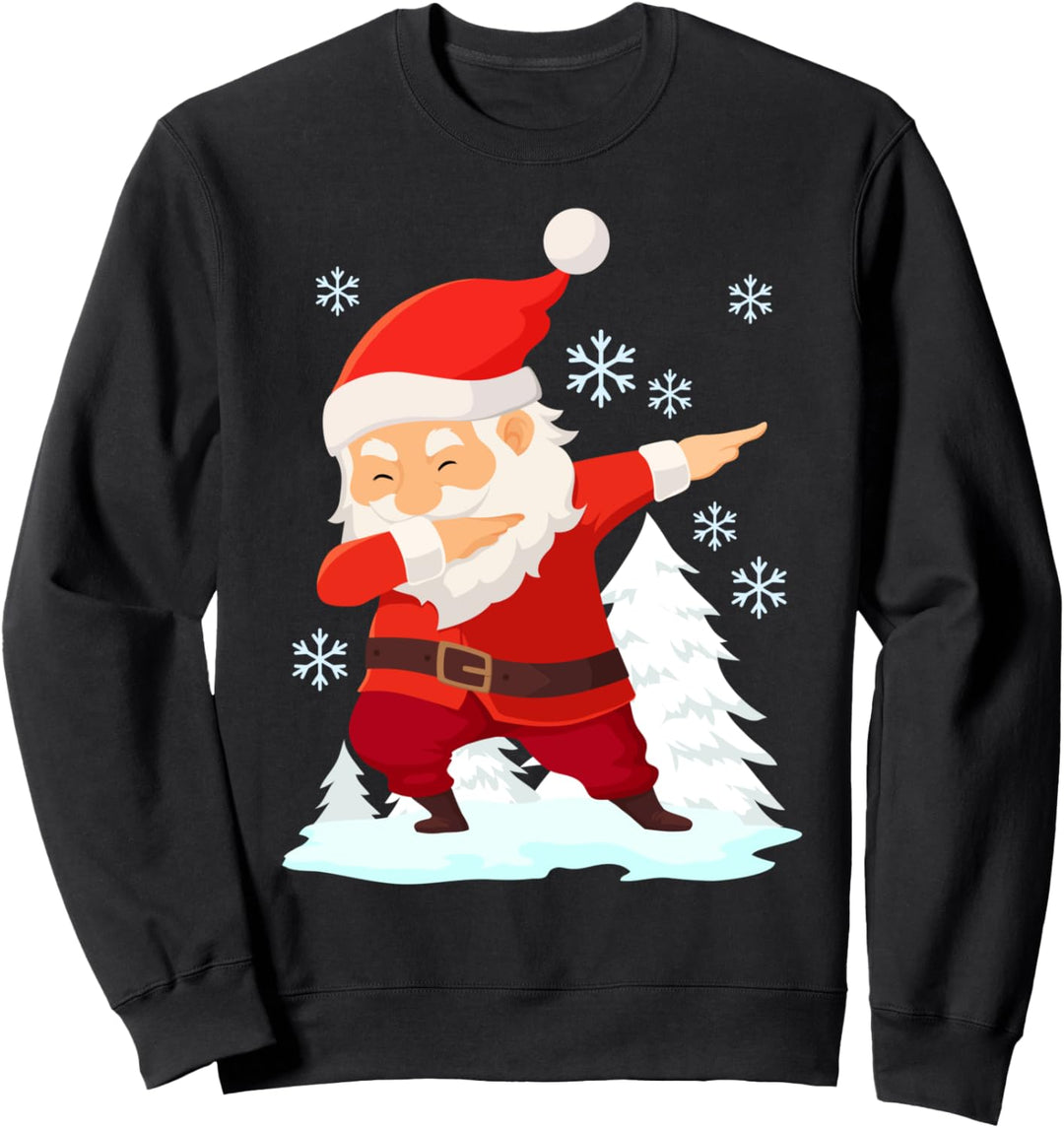 Den Weihnachtsmann abtupfen Lustige Weihnachten Sweatshirt