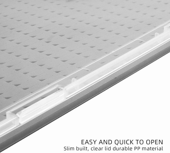 SF Fliegenfischen Box Fliegendose Fliegenbox Köderbox für Fliegen Transparent A4-Grösse # Schaumschi