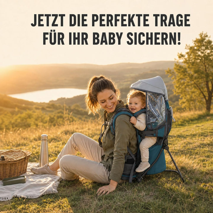 Fillikid Rückentrage Explorer Elite Exklusiv | Kindertrage für Wandern & Reise | Babytragerucksack m