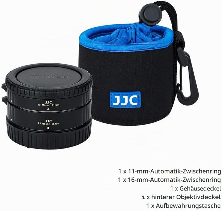 JJC Autofokus Zwischenringe TTL AF-Makro-Verlängerungsrohr-Set 11/16MM für Canon RF Mount EOS R10 R7