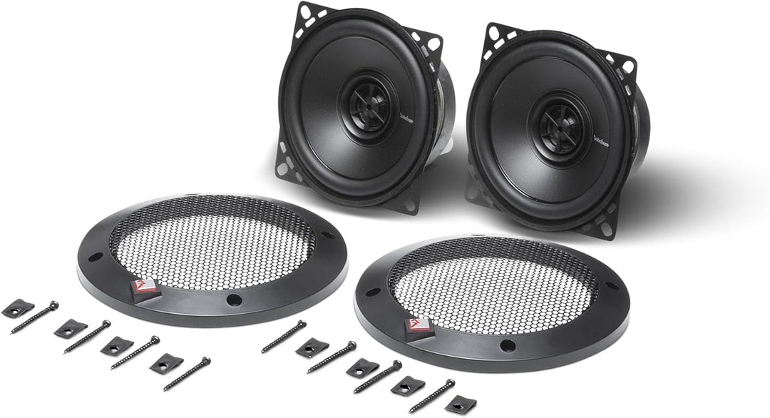 Rockford Fosgate R14X2 Prime 4-Inch Full Range Coaxial Speaker - Set of 2, 4-Inch