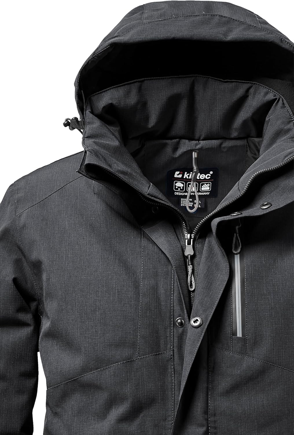 Killtec Herren Kow 161 Mn Jckt Funktionsjacke mit abzippbarer Kapuze S Schwarz, S Schwarz