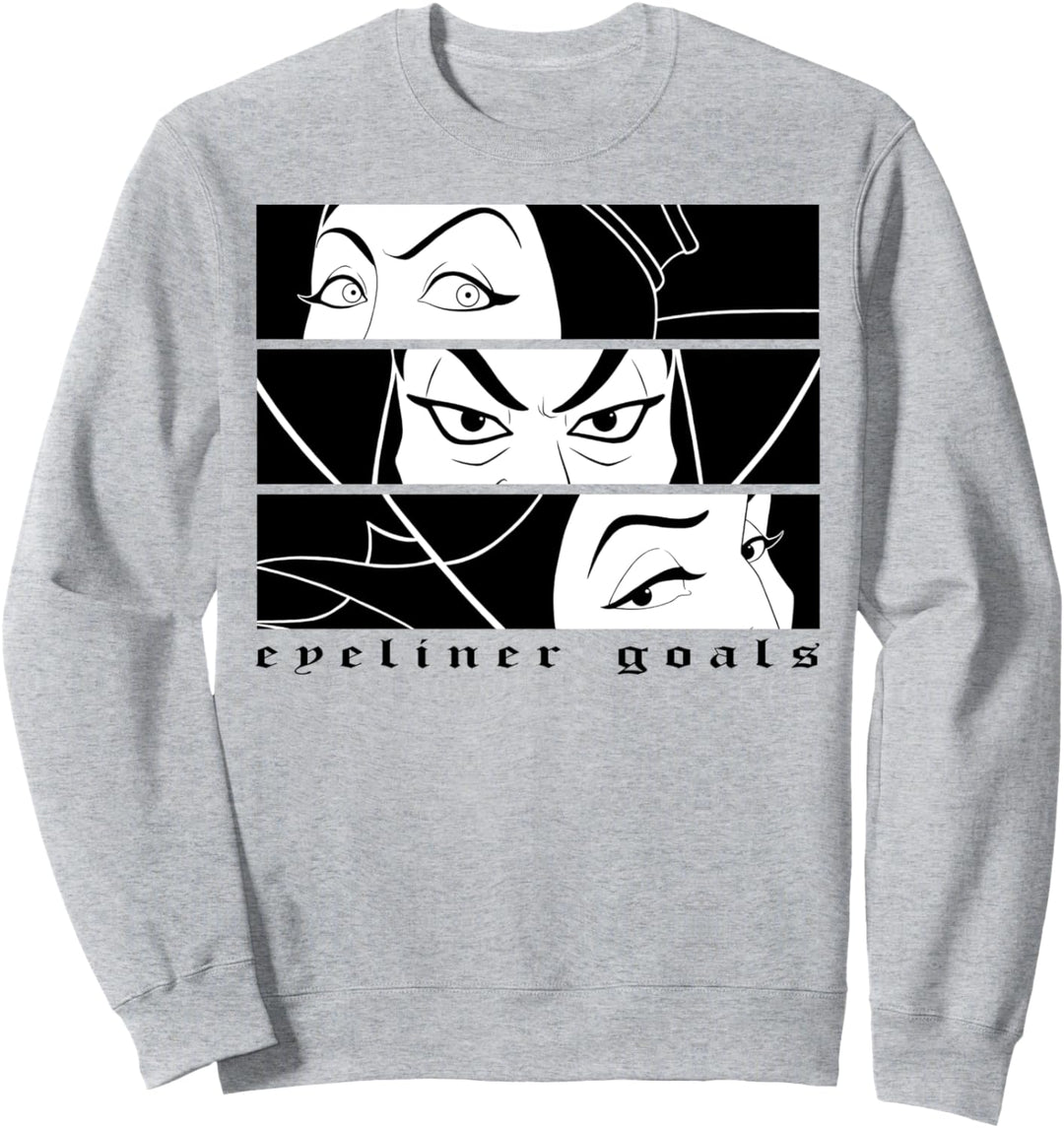 Disney Villains Eyeliner Goals Panels Sweatshirt