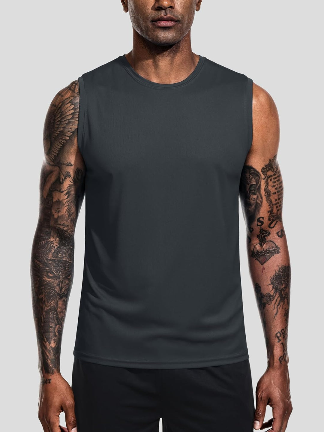 Teesmen 3pcs Tank Top für Männer Fitnessstudio ärmellos Laufen schnell trocken atmungsaktiv Männer W