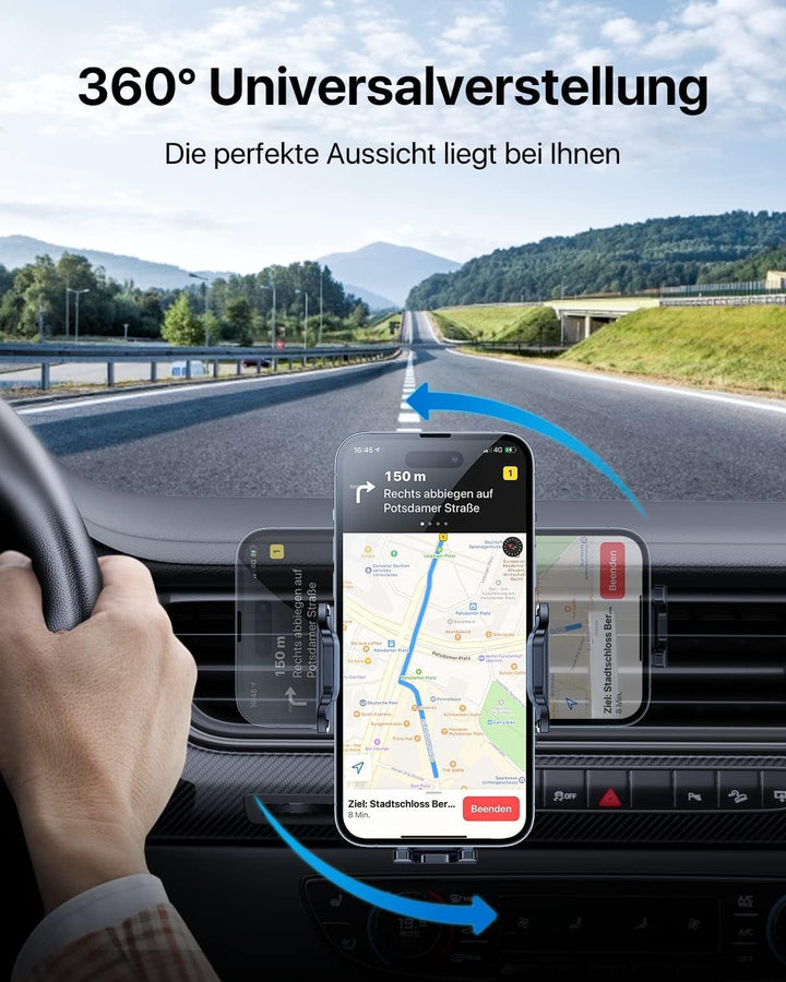 andobil Handyhalterung Auto Lüftung [2025 Neueste Lüftungsclip] Kfz Handy Halterung [100% Sicherer G