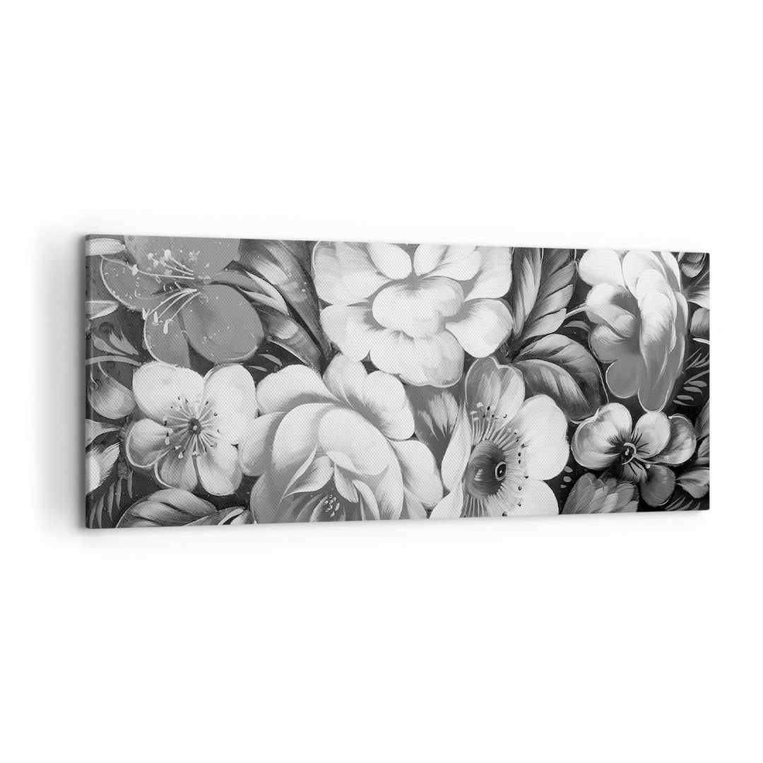 Wandbilder Dekoration Wohnzimmer Blume Blumenstrauss Blatt Panorama Bilder auf Leinwand 120x50cm Lei