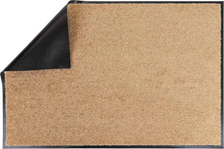 Primaflor Schmutzfangmatte CLEAN – Creme, 90x150 cm | Saugstarke, Schwer entflammbare Fussmatte | Ru