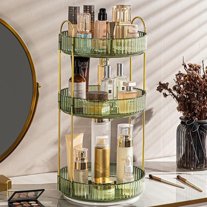 Make Up Organizer, 360° Drehbar Kosmetik Organizer, Parfüm Organizer, Hautpflege Organizer für Badez