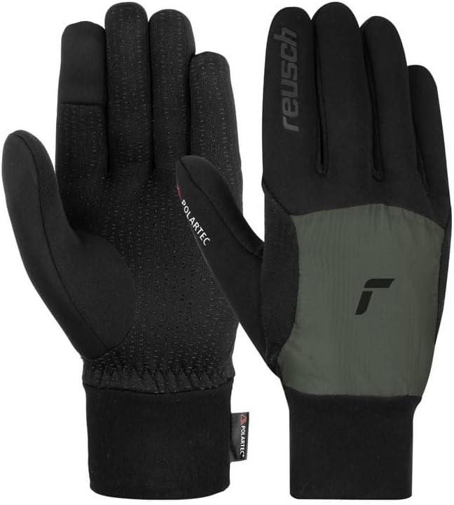 Reusch Garhwal Hybrid Touch-tec Handschuhe 42 7756 Schwarz / Grün (Burnt Olive), 42 7756 Schwarz / G