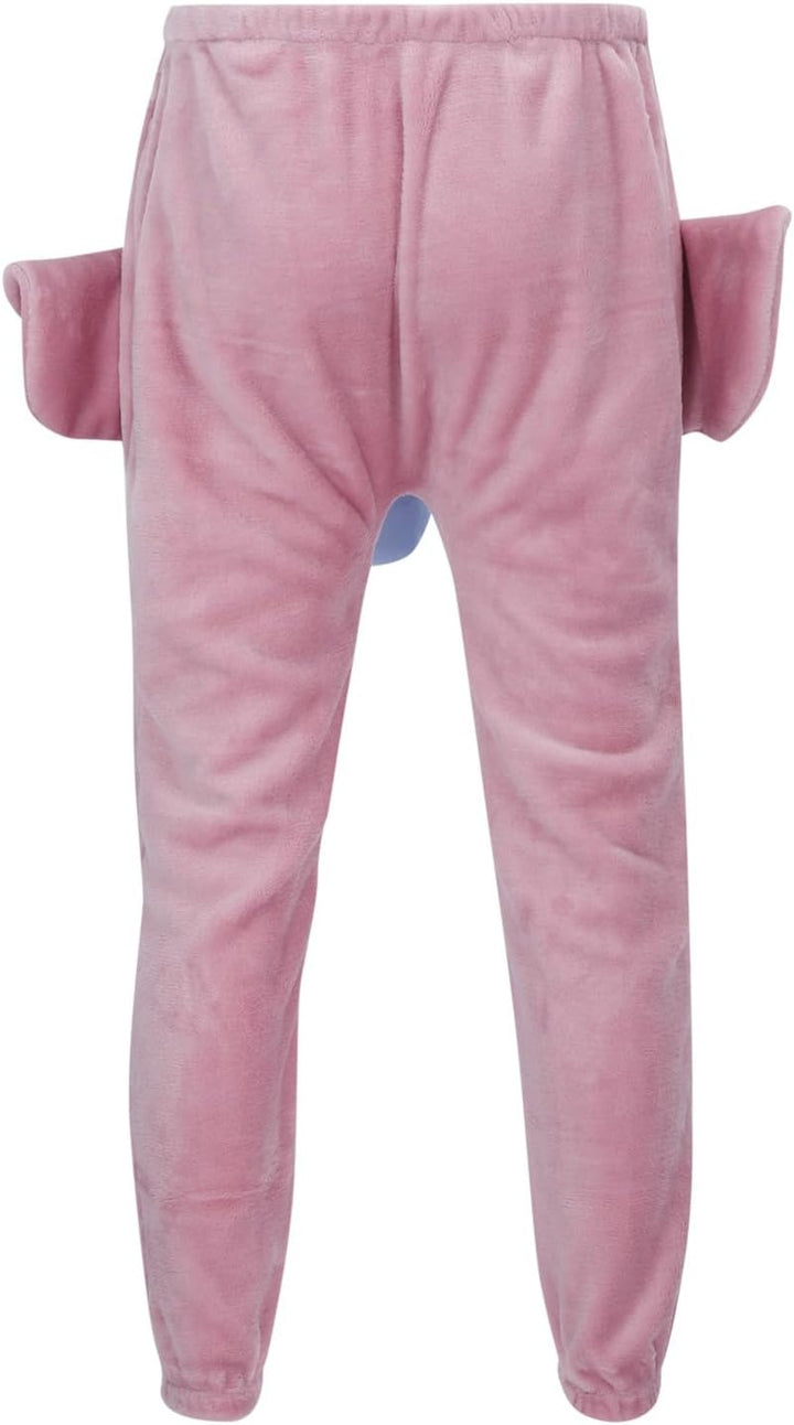 Schlafanzughose Herren Lustig Elefant Pyjamahose Couple Flying Elephant Shorts mit Rüssel Fun Nachtw