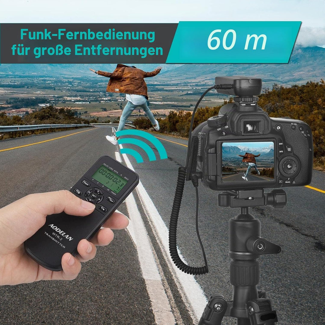 Fernauslöser für Canon EOS R3, EOS R5, EOS R5 C, 10D, 6D Mark II, 1D X Mark II, 1DX Mark III, 5D Mar