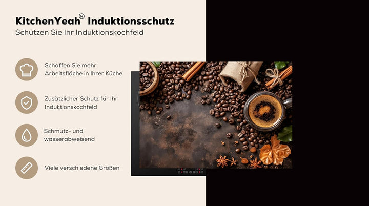 KitchenYeah© Herdabdeckplatte Einteilig Abdeckplatten Cerankochfeld Abdeckung Ceranfeld Herdplattena