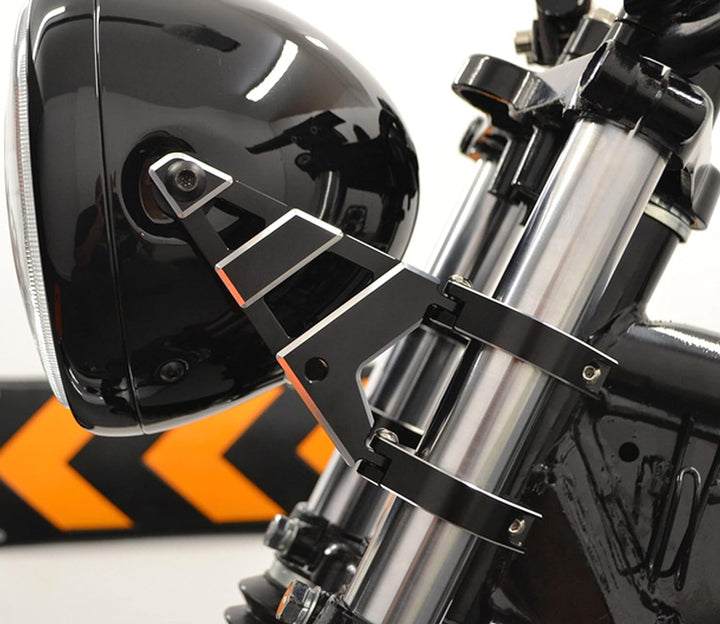 Alchemy Parts Scheinwerfer-Halter 54-55mm mit Gabel Klemmen für Motorrad - CNC Legierung - Hochwerti
