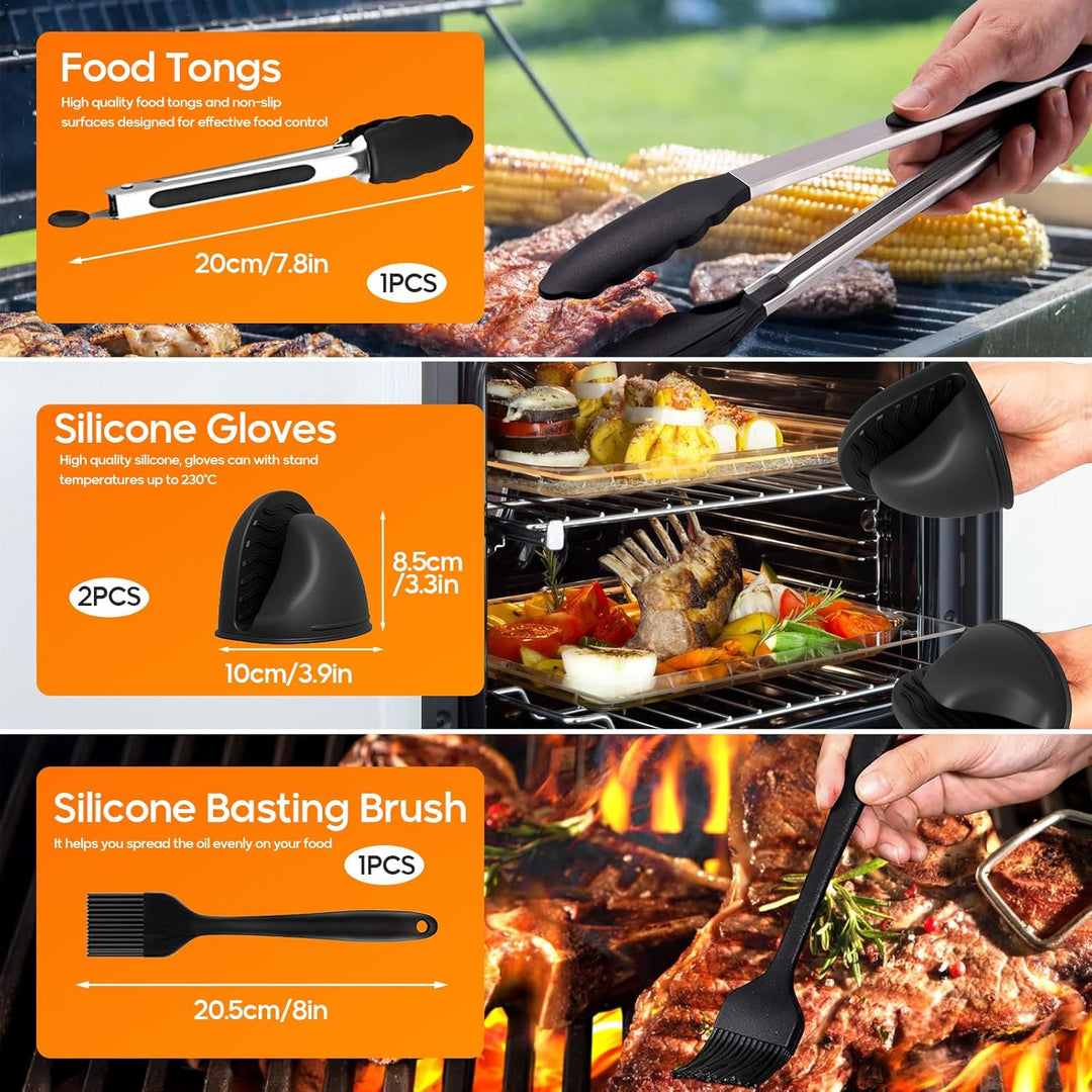 Heissluftfritteuse Zubehör, 21PCS Airfryer Zubehör für Ninja Double Stack XL SL400EU 9,5L, Airfryer