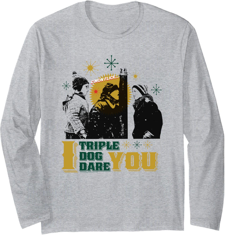 A Christmas Story Triple Dog Dare You Weihnachten Langarmshirt