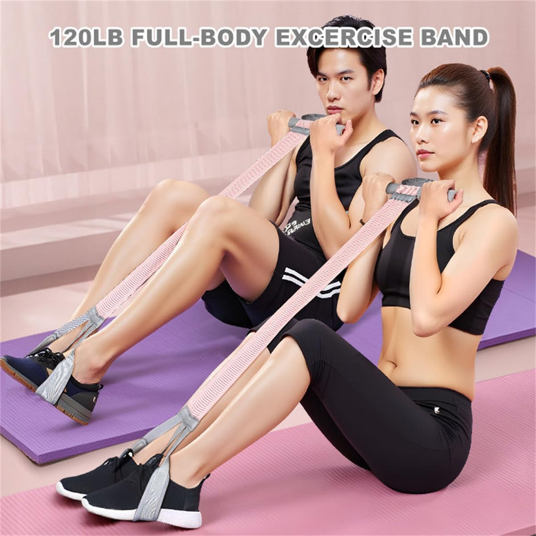 Bauchmuskel-Bänder mit Fusspedal,120lb Sit-Up Trainingsgeräte,Yoga & Home-Gym – Bodybuilding Expande
