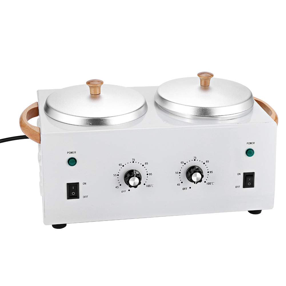 Warm Electric Wax Heater, Wachsschmelzmaschine, Heisser Paraffinwachswärmer Salon Dual Pot Enthaarun
