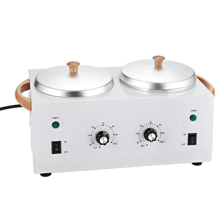 Warm Electric Wax Heater, Wachsschmelzmaschine, Heisser Paraffinwachswärmer Salon Dual Pot Enthaarun
