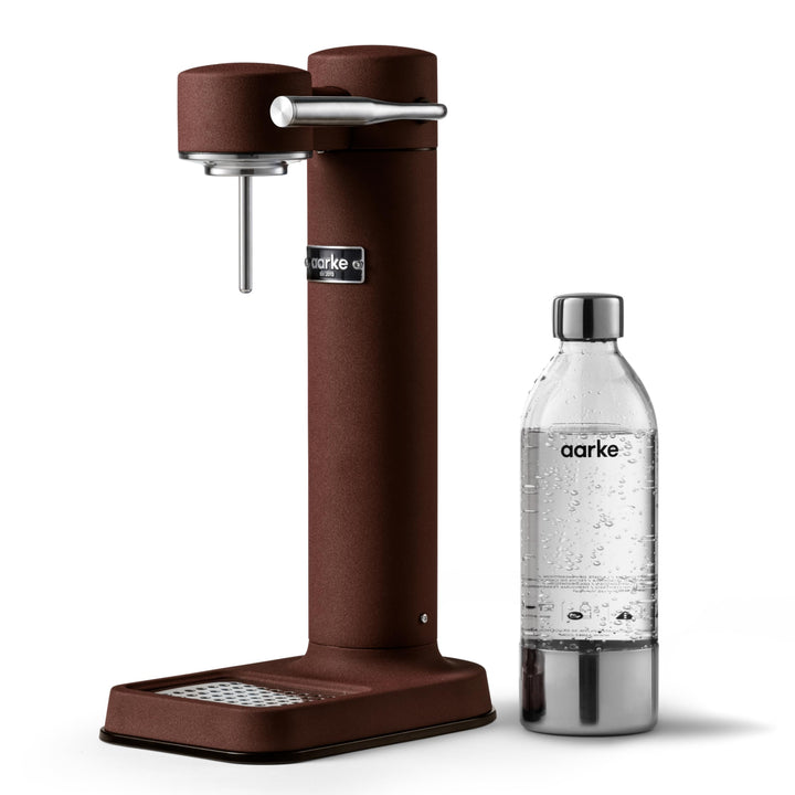 Aarke Carbonator 3 Wassersprudler, Edelstahl-Gehäuse, Sprudelwasserbereiter, inkl. BPA-freier PET-Fl