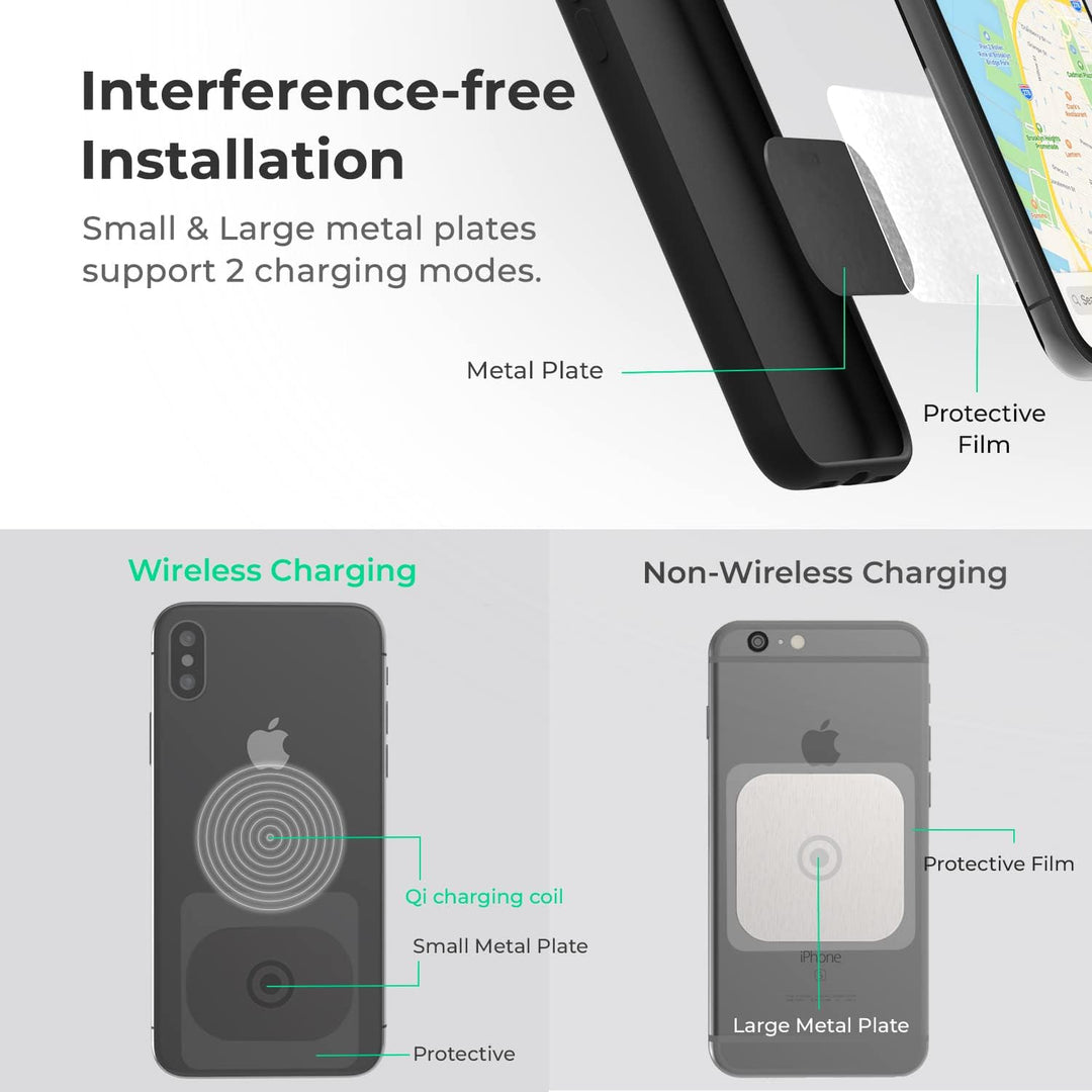 iOttie iTap 2 Magnetic Armaturenbretthalterung für iPhone XS Max R 8 Plus 10 W für Samsung Galaxy S1