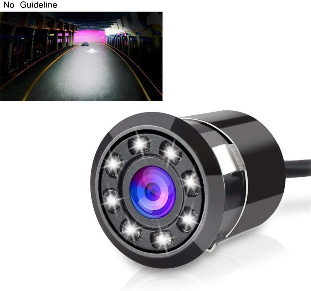 Auto Rückfahrkamera 18,5 mm Wasserdichte Rückfahrkamera mit 8LED Nachtsicht 170°Winkel Weitwinkelkam