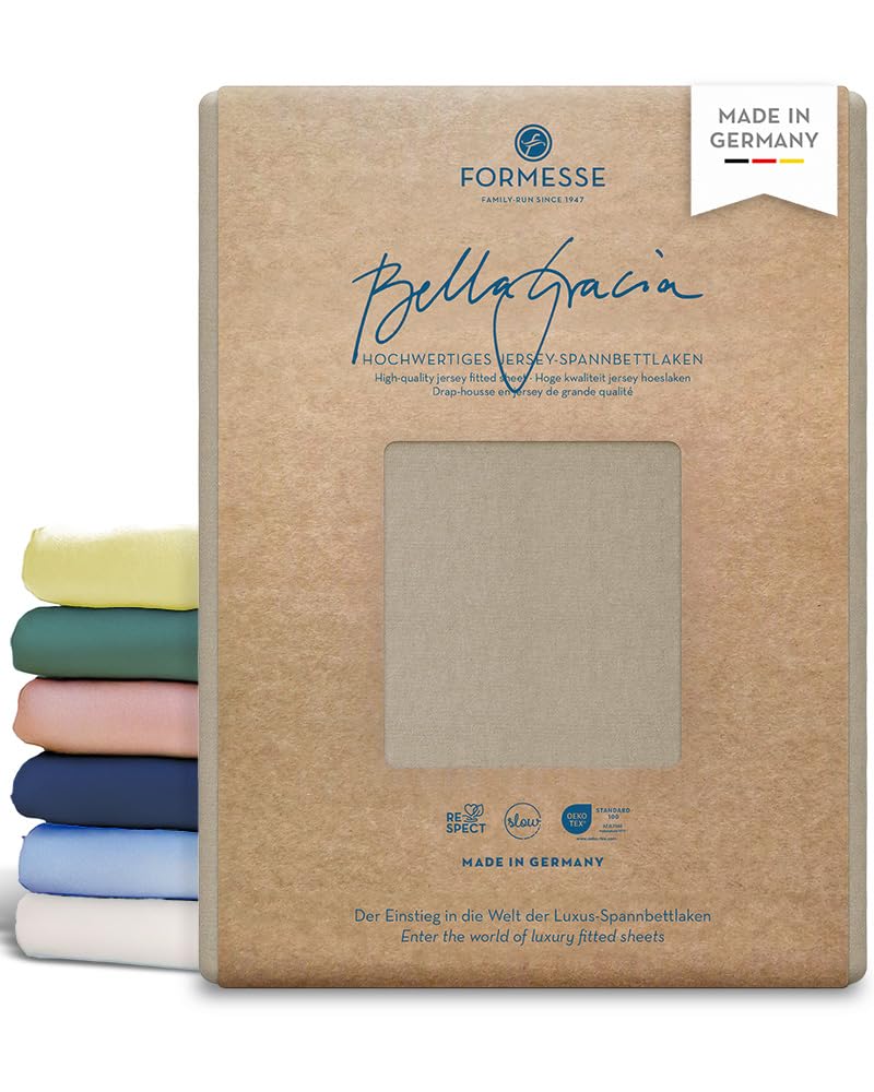 Formesse Bella Gracia Spannbetttuch Champignon 140x190 - 160x220 140x190 - 160x220 cm Champignon, 14