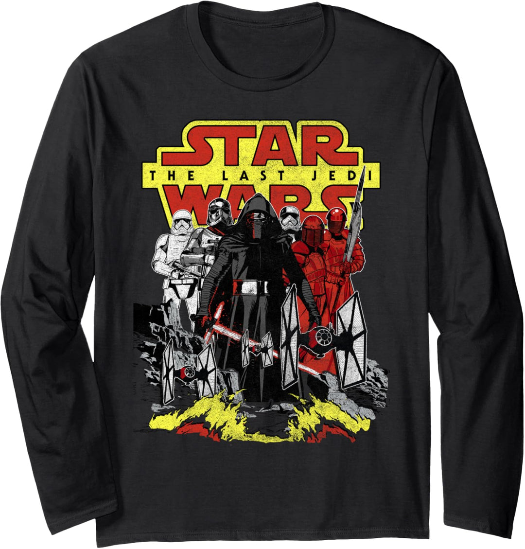 Star Wars Last Jedi Kylo Ren TIE Fighter Langarmshirt