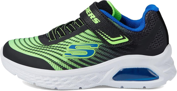 Skechers Jungen 403930l Bblm Sneaker 30 EU Black Synthetic Lime Textile Blue Trim, 30 EU Black Synth