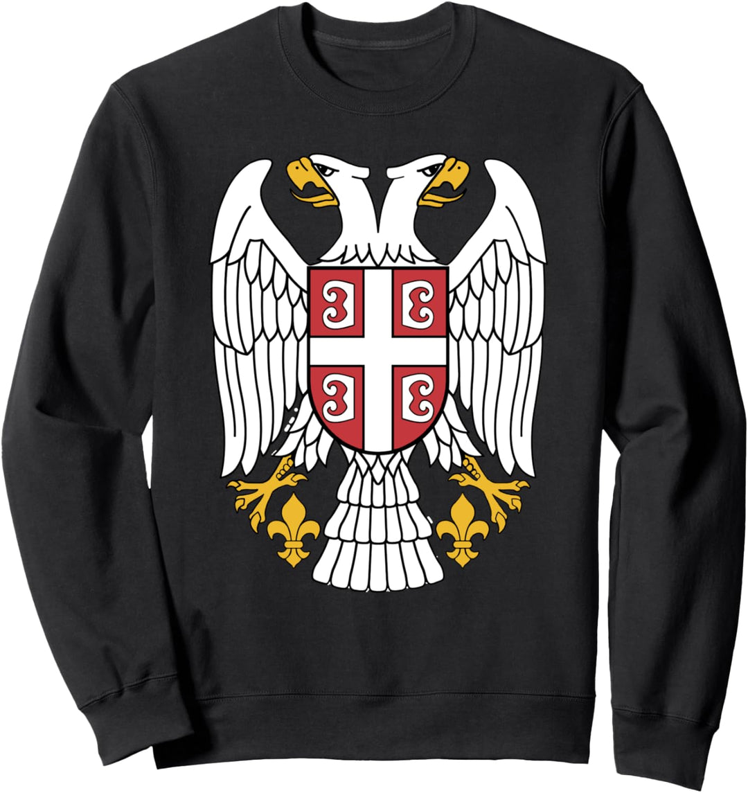 Serbian Adler srpski Grb Emblem Serbien Doppelkopfadler Sweatshirt