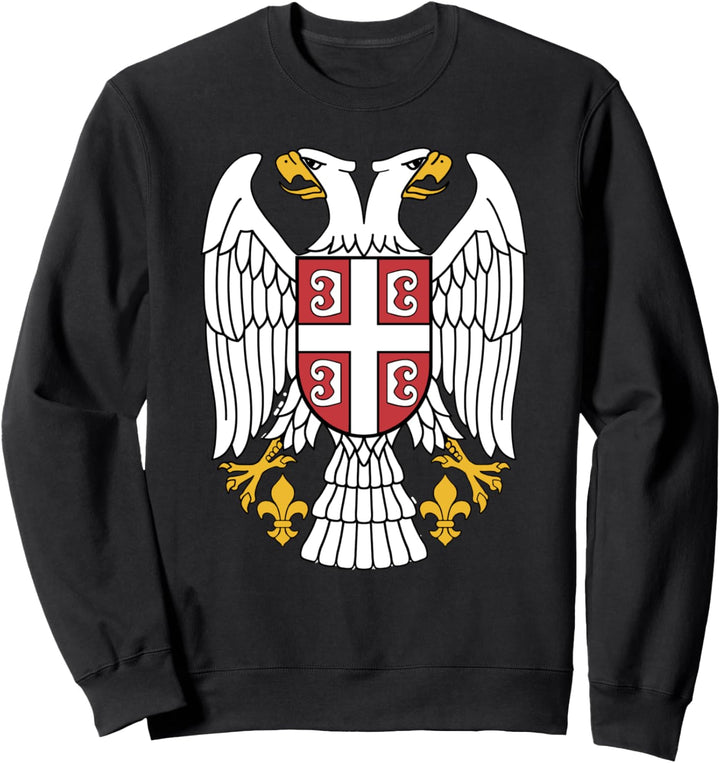 Serbian Adler srpski Grb Emblem Serbien Doppelkopfadler Sweatshirt