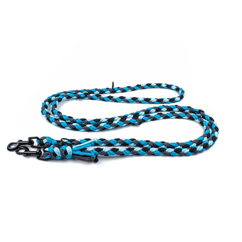 Hundeleine Tierluxe Foxy Handgemacht Paracord (Wasser, L Lienelänge: 300 cm) Wasser L Lienelänge: 30