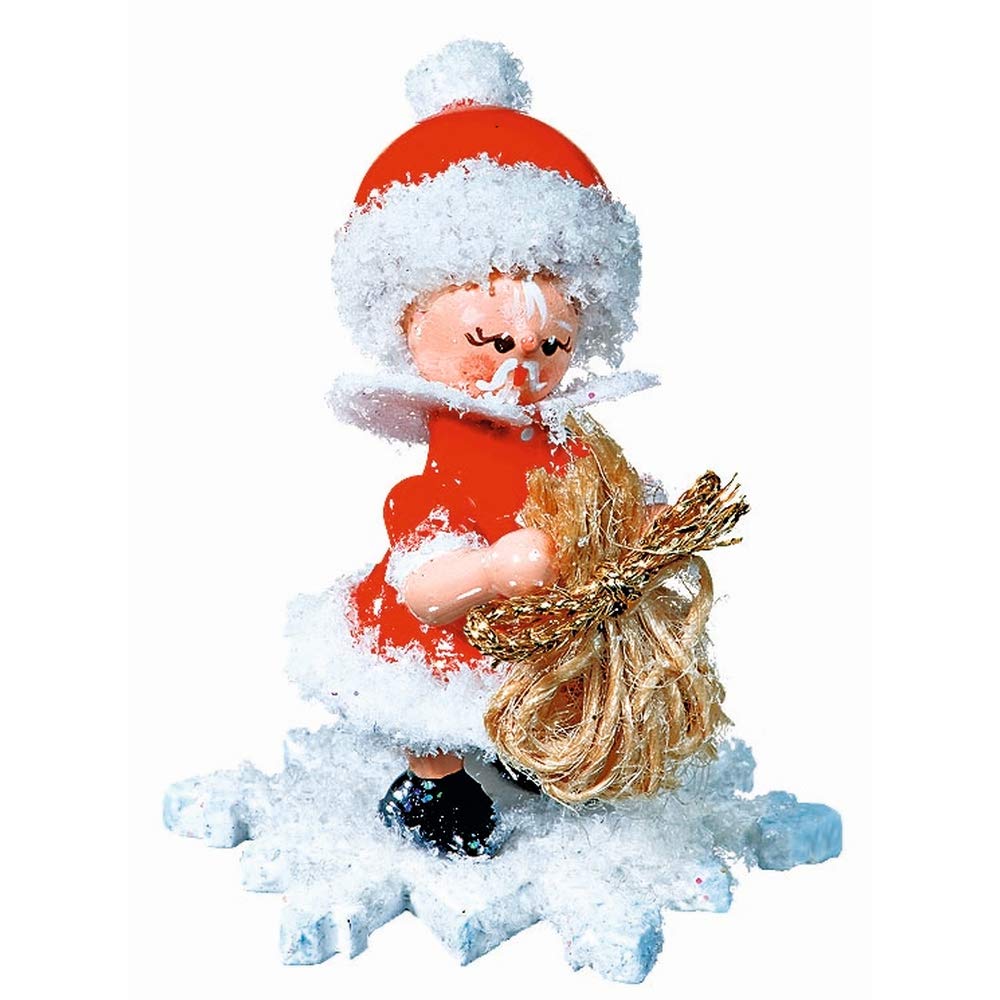 Schneeflöckchen als Weihnachtsmann - 5 cm