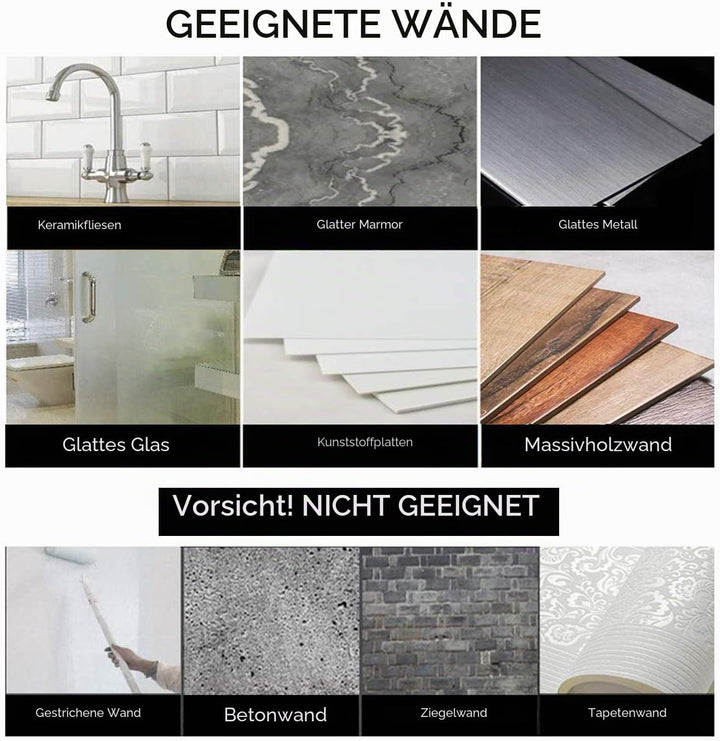 ZUNTO Badezimmerregal Selbstklebend - Duschregal Edelstahl 23x10x8 cm, Wandorganizer für Dusche, Ohn