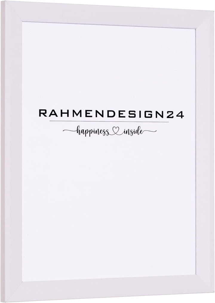 Rahmendesign24 Posterrahmen Rio 40x60 Weiss (matt) Fotorahmen, Wechselrahmen, Bilderrahmen