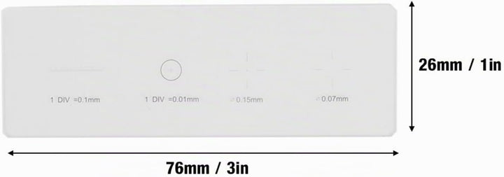 Objektträger, Mikrometer-Kalibrierungs-Objektträger-Mikrometer Div 0,01 mm, Mikroskop-Mikrometer