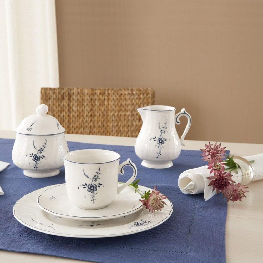 Villeroy und Boch Vieux Luxembourg Terrine, Premium Porzellan, weiss/blau 92 oz Altes Luxemburg, 92