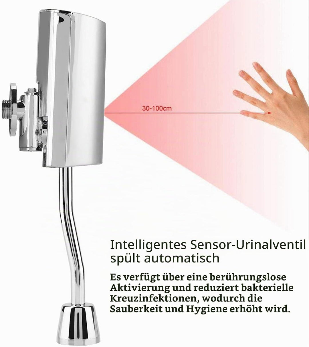 Sensor für Urinal-Spülventil, automatisches Urinalventil, Toilette, Sensor zur Wandmontage, berührun