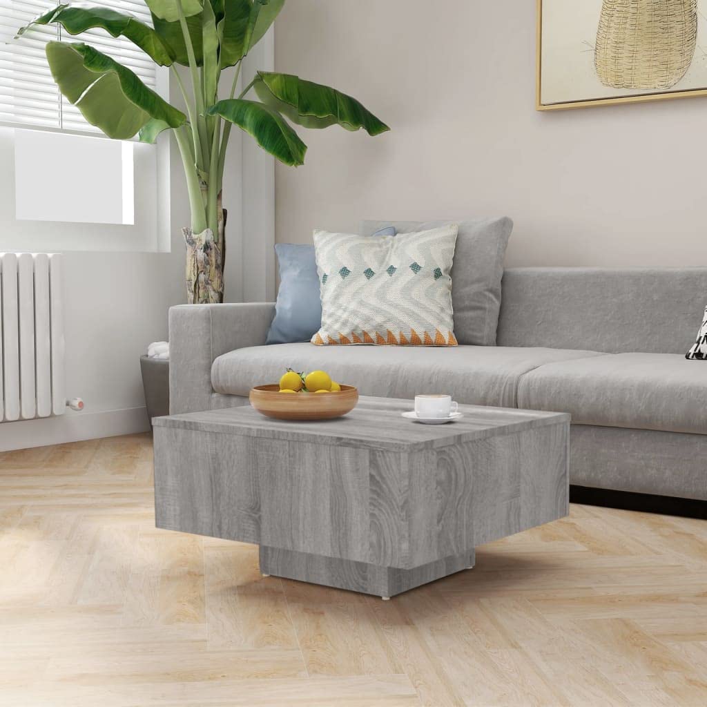 FIRBNUS 60x60x31,5 cm Quadratischer Tisch Wohnzimmertisch Kaffeetisch Couchtisch Modern Stilvollen W